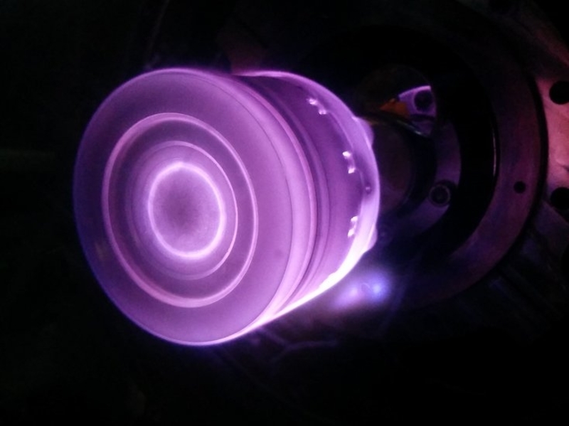 Burning Argon plasma